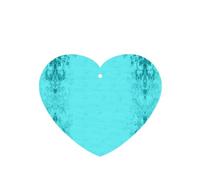 Phayah Heart Shape Car Air Fresheners Cards 4 Pcs Teal Blue Pattern Auto Aromatherapy Tablets Hanging Scented Card - Lavender Scent