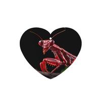 Phayah Heart Shape Car Air Fresheners Cards 6 Pcs Blade Red Praying Mantis Pattern Auto Aromatherapy Tablets Hanging Scented Card - Lavender Scent
