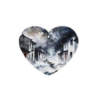 Phayah Heart Shape Car Air Fresheners Cards 6 Pcs Boat In The Water Pattern Auto Aromatherapy Tablets Hanging Scented Card - Lavender Scent