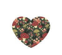Phayah Heart Shape Car Air Fresheners Cards 6 Pcs Bright Mushrooms Art Pattern Aromatherapy Tablets Hanging Scented Card - Lavender Scent Eliminate Odor