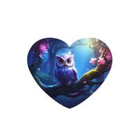 Phayah Heart Shape Car Air Fresheners Cards 6 Pcs Cartoon Cute Owl Pattern Auto Aromatherapy Tablets Hanging Scented Card - Lavender Scent