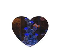 Phayah Heart Shape Car Air Fresheners Cards 6 Pcs Clown Fish By The Reef Pattern Auto Aromatherapy Tablets Hanging Scented Card - Lavender Scent