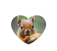 Phayah Heart Shape Car Air Fresheners Cards 6 Pcs Cute Squirrel Eating Pattern Auto Aromatherapy Tablets Hanging Scented Card - Lavender Scent