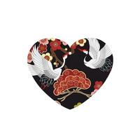 Phayah Heart Shape Car Air Fresheners Cards 6 Pcs Flying Birds Crane Heron Pattern Aromatherapy Tablets Hanging Scented Card - Lavender Scent Eliminate Odor