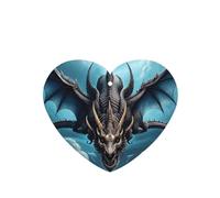 Phayah Heart Shape Car Air Fresheners Cards 6 Pcs Flying Dragon Pattern Auto Aromatherapy Tablets Hanging Scented Card - Lavender Scent