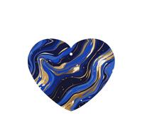 Phayah Heart Shape Car Air Fresheners Cards 6 Pcs Golden Marble Pattern Auto Aromatherapy Tablets Hanging Scented Card - Lavender Scent