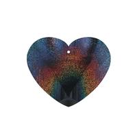 Phayah Heart Shape Car Air Fresheners Cards 6 Pcs Holographic Dreams Pattern Aromatherapy Tablets Hanging Scented Card - Lavender Scent Eliminate Odor