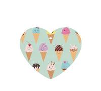 Phayah Heart Shape Car Air Fresheners Cards 6 Pcs Ice Cream Cones Pattern Aromatherapy Tablets Hanging Scented Card - Lavender Scent Eliminate Odor