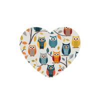 Phayah Heart Shape Car Air Fresheners Cards 6 Pcs Nice Owl Pattern Aromatherapy Tablets Hanging Scented Card - Lavender Scent Eliminate Odor