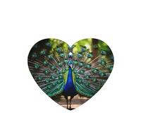 Phayah Heart Shape Car Air Fresheners Cards 6 Pcs Peacocks Pattern Aromatherapy Tablets Hanging Scented Card - Lavender Scent Eliminate Odor