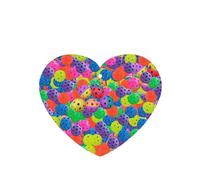 Phayah Heart Shape Car Air Fresheners Cards 6 Pcs Pickleball Balls Colors Pattern Pattern Aromatherapy Tablets Hanging Scented Card - Lavender Scent Eliminate Odor