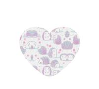 Phayah Heart Shape Car Air Fresheners Cards 6 Pcs Pink Hedgehog Pattern Aromatherapy Tablets Hanging Scented Card - Lavender Scent Eliminate Odor