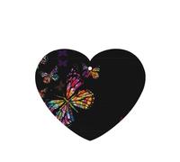 Phayah Heart Shape Car Air Fresheners Cards 6 Pcs Pretty Butterfly Pattern Aromatherapy Tablets Hanging Scented Card - Lavender Scent Eliminate Odor
