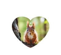 Phayah Heart Shape Car Air Fresheners Cards 6 Pcs Red Squirrel Pattern Aromatherapy Tablets Hanging Scented Card - Lavender Scent Eliminate Odor