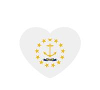 Phayah Heart Shape Car Air Fresheners Cards 6 Pcs Rhode Island State Flag Pattern Auto Aromatherapy Tablets Hanging Scented Card - Lavender Scent