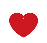 Phayah Heart Shape Car Air Fresheners Cards 6 Pcs Solid Color Red Pattern Auto Aromatherapy Tablets Hanging Scented Card - Lavender Scent