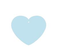 Phayah Heart Shape Car Air Fresheners Cards 6 Pcs Solid Color Small Fresh Pattern Auto Aromatherapy Tablets Hanging Scented Card - Lavender Scent