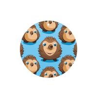 Phayah Hedgehogs Pattern Lavender Scent Car Air Freshener Round Shape Card Hanging Hanging Scented Card 6 Pcs For Cars Closet Shoe