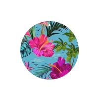 Phayah Hello Hawaii Pattern Lavender Scent Car Air Freshener Round Shape Card Hanging Hanging Scented Card 6 Pcs For Cars Closet Drawer Eliminate