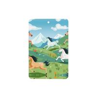 Phayah Herd Of Horses Pattern Lavender Scent Car Air Freshener Rectangle Card Hanging Hanging Scented Card 6 Pcs For Cars Closet Shoe