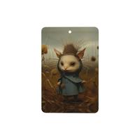 Phayah Hermit Pattern Lavender Scent Car Aroma Rectangle Hanging Fragrance Tablet Car Interior Fragrance Freshener 6p