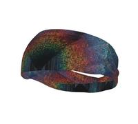 PHAYAH Holographic Dreams pattern Sports headband suitable for running yoga basketball elastic moisture band