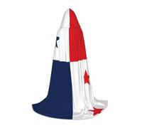 PHAYAH Hooded Cloak Witch Halloween Costumes Witchcraft Robe Cape | Flag Of Panama Pattern Cloak Cosplay Costume Masquerade Women Men Robe Dance Comic Convention