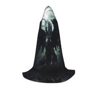 PHAYAH Hooded Cloak Witch Halloween Costumes Witchcraft Robe Cape | Monster Hawk Pattern Cloak Cosplay Costume Masquerade Women Men Robe Dance Comic Convention