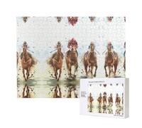 Phayah Horse Race Riding Puzzles For Adults 500 Pieces For Home Decor Intelligence Development Toys 20.4 X 15"