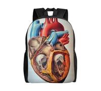PHAYAH Human Anatomy Heart Chart Pattern Casual Shoulders Classical Basic Travel Backpack Travel And Outdoor Activities