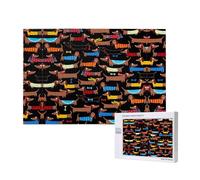Phayah I Love My Dog Dachshunds Puzzles For Adults 1000 Pieces For Home Decor Intelligence Development Toys 29.5 X 19.7"