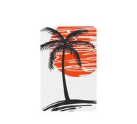Phayah Illustration Of Palm Trees Pattern Lavender Scent Car Air Freshener Rectangle Card Hanging Hanging Scented Card 6 Pcs For Cars Closet Drawer Eliminate