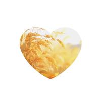 Phayah In The Fields Pattern Lavender Scent Car Aroma Heart Shape Hanging Fragrance Tablet Car Interior Fragrance Freshener 4p