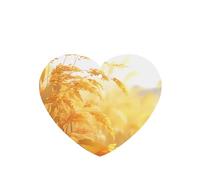 Phayah In The Fields Pattern Lavender Scent Car Aroma Heart Shape Hanging Fragrance Tablet Car Interior Fragrance Freshener 6p