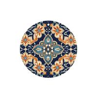 Phayah Infinite Loop Flower Pattern Lavender Scent Car Air Freshener Round Shape Card Hanging Hanging Scented Card 4 Pcs For Cars Closet Shoe