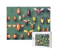 Phayah Insect Atlas Jigsaw Puzzles for Adults 500 Pieces.Home Decor Birthday Party for Men Women 20.4 X 15