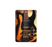 Phayah Instrumental Guitar Pattern Lavender Scent Car Air Freshener Rectangle Card Hanging Hanging Scented Card 4 Pcs For Cars Closet Drawer