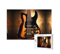 Phayah Instrumental Guitar Puzzles 300 Piece for Jigsaw Puzzle Wooden Puzzle for Family Friend Home Decor Wall Art 15.7 X 11in