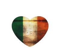 Phayah Irish Flag Pattern Lavender Scent Car Aroma Heart Shape Hanging Fragrance Tablet Car Interior Fragrance Freshener 6p