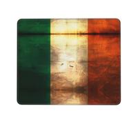 PHAYAH Irish Flag Pattern Mouse Pads, Portable Wireless Mouse Pad, Non-Slip Rubber Base Laptop Mousepad Smooth Surface for Office & Travel 7 X 8.6 in