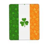 Phayah Irish Flag Pattern Mouse Pads, Portable Wireless Mouse Pad, Non-Slip Rubber Base Laptop Mousepad Smooth Surface for Office & Travel 7.9 X 9.5 in