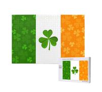 Phayah Irish Flag Puzzles 1000 Piece for Jigsaw Puzzle Wooden Puzzle Forfamily Friend Home Decor Wall Art 29.5 X 19.7 in