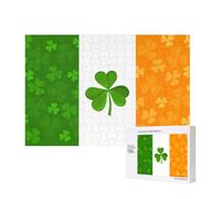 Phayah Irish Flag Puzzles 300 Piece for Jigsaw Puzzle Wooden Puzzle for Family Friend Home Decor Wall Art 15.7 X 11in