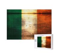 Phayah Irish Flag Puzzles 300 Piece for Jigsaw Puzzle Wooden Puzzle for Family Friend Home Decor Wall Art 15.7 X 11in