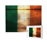 Phayah Irish Flag Puzzles 500 Piece for Jigsaw Puzzle Wooden Puzzle for Family Friend Home Decor Wall Art 20.4 X 15 in