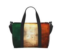 Phayah Irish Flag Travel Duffel Bag Handbag Carry-On Luggage Bag Overnight Foldable Unisex Airline Travel Personal Items Bag