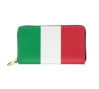 PHAYAH Italy Flag Pattern Women'S Wallet Long Clutch Zip Around Travel Leather Purse Large Capacity Credit Card Holder