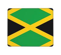 PHAYAH Jamaica Flag Pattern Mouse Pads, Portable Wireless Mouse Pad, Non-Slip Rubber Base Laptop Mousepad Smooth Surface for Office & Travel 8.3 X 10.3 in