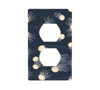 Phayah Jellyfish In The Stars Patterndecorative Outlet Covers Receptacle Duplex Light Switch Plate Single Dual Plug Covers