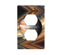 Phayah Jupiter Landscape Pattern Outlet Covers Plate Receptacle Duplex Light Switch Cover Plate for Kitchen Bathroom Bedroom Farmhouse Decor
